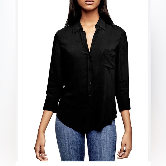 L’Agence, size S, black silk - Picture 1 of 7